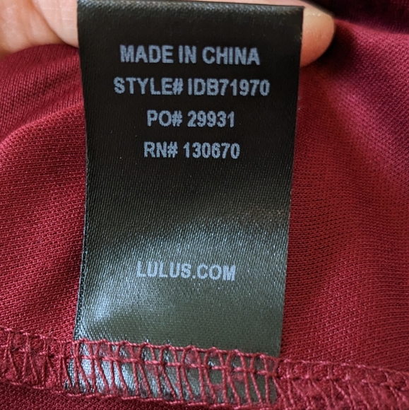 Lulu's Wine Red Infinite Glory Maxi Length Formal Bridesmaid Gown Dress - Picture 7 of 7